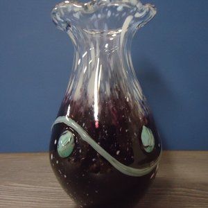 HAND BLOWN VASE